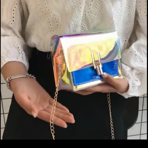 Clear Transparent Handbag PVC Crossbody Womens - Picture 5 of 12